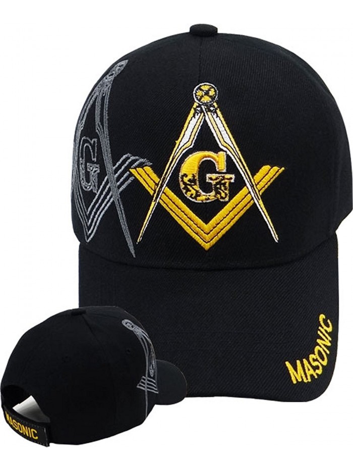 Buy Caps and Hats Masonic Baseball Cap Freemason Mason Hat Mens One Size Black - CK11DC1FNFD