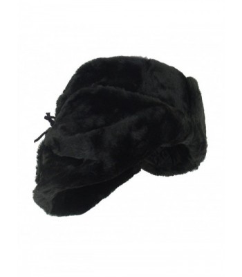 Russian Winter Shapka Ushanka BLACK metric