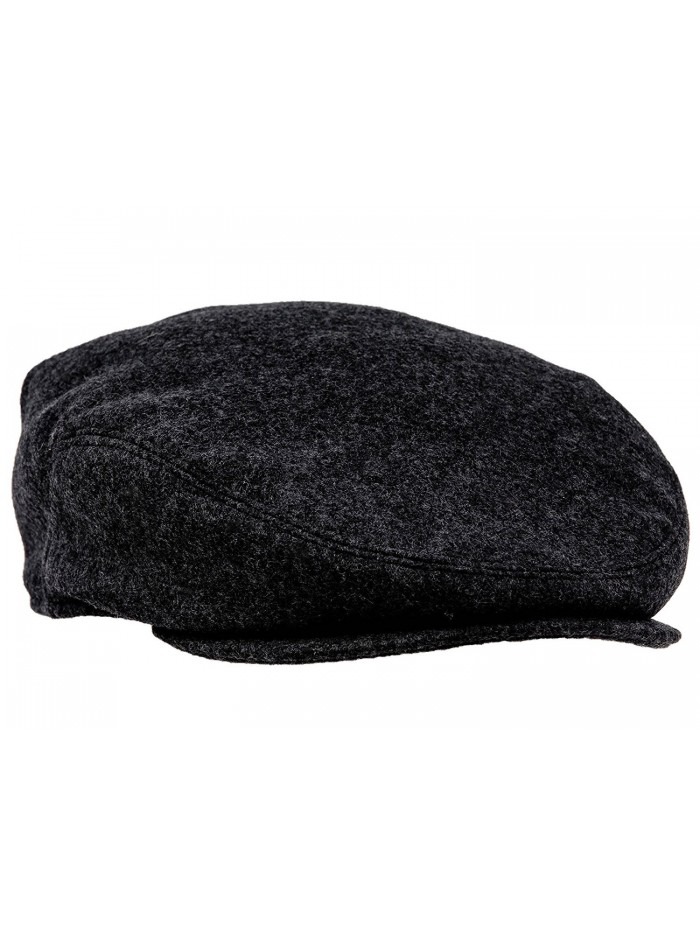 Sterkowski Wool Cloth Ivy League Flat Cap Newsboy Vintage Style - Charcoal - CH11OFS0A3B