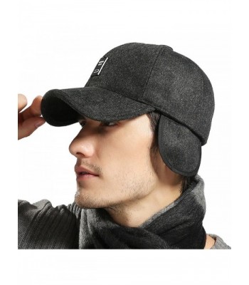 Lined Adjustable Baseball Winter Black in Men's Baseball Caps