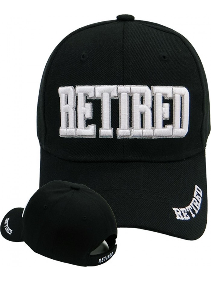 Retired Cap and BCAH Bumper Sticker Black Retirement Party Hat Gift for Boss - CZ11CTC3713