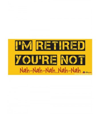 Retired Bumper Sticker Black Retirement