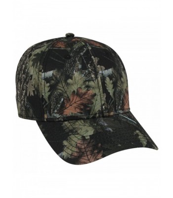 Otto Camouflage Superior Polyester Twill 6 Panel Low Profile Baseball Cap - Nature Pattern/Blk - CW17YI6QIUT