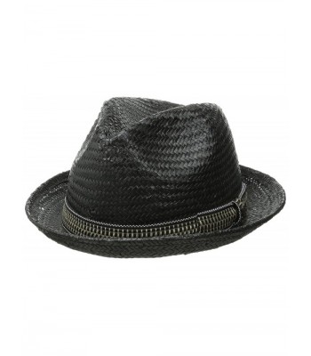 Brixton - Unisex-Adult Castor Fedora - Black/Gold - CQ11ZATWU6T