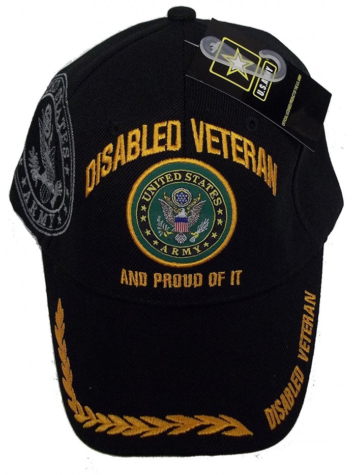 US Army Disabled Army Veteran Proud Of IT Baseball Style Embroidered Hat USA dav Cap - CU12O5GUG15