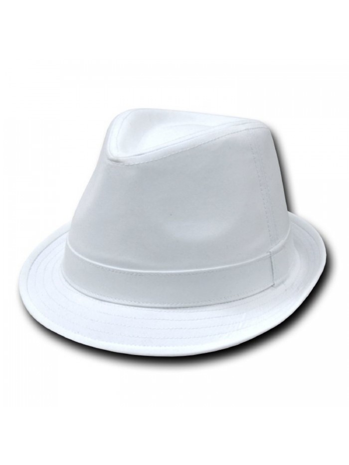 Decky Basic Cotton Fedora (White- Large/XL) - CL110H09VYV