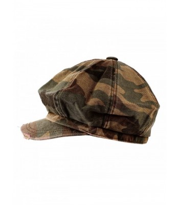 Morehats Womens Packable Camouflage Newsboy