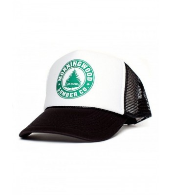 Morning Wood Lumber Co Established 7:45 AM Funny Unisex Adult One-Size Hat Cap Multi - White/Black - C6128VRWWKB