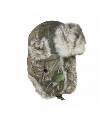 CTM Men's Camo Winter Aviator Hat With Ear Flaps - Camo - CU1289BZBGL