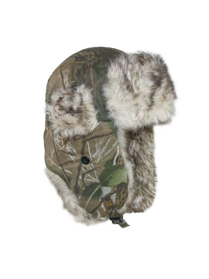 CTM Men's Camo Winter Aviator Hat With Ear Flaps - Camo - CU1289BZBGL