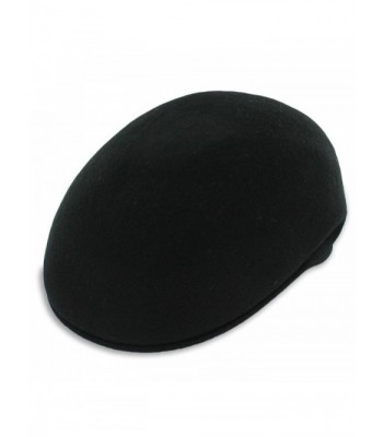 Hats in the Belfry Belfry Ascot - Molded Wool IVY Cap - Black - CM11YODUDZN