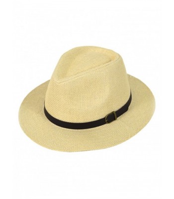 Men's Spring Summer Brim Fedora Hat - CS12EPKU8UJ