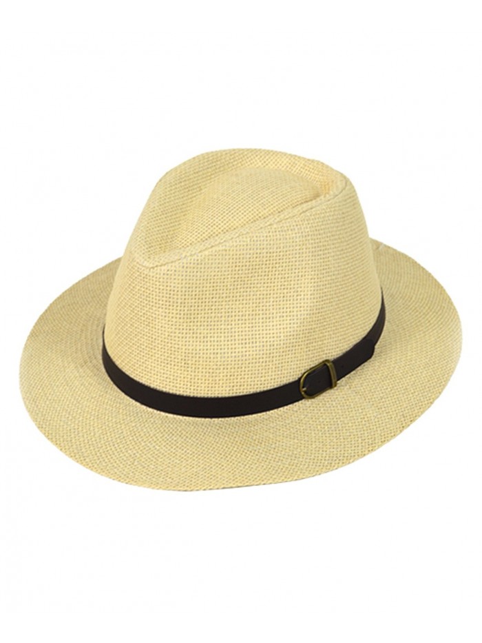 Men's Spring Summer Brim Fedora Hat - CS12EPKU8UJ