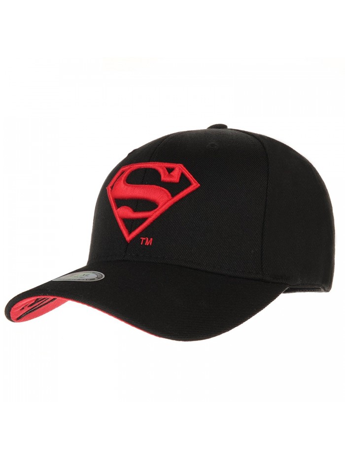 WITHMOONS Superman Vs Batman Shield Embroidery Baseball Cap AC3260 - Black - C512EGV93KX