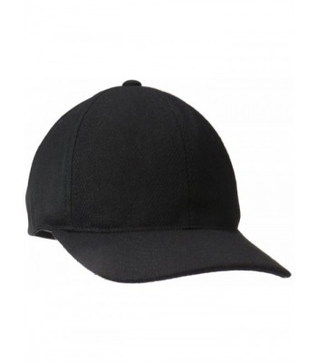 Kangol Men's Textured Wool Baseball - Black - C312HQZ43XD