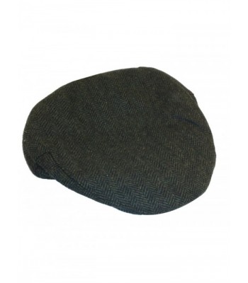 Shandon Irish Tweed Flat Cap Dark Green 100% Wool - C1182MK5INR