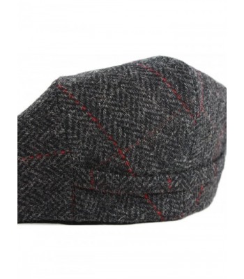 Trinity Charcoal Herringbone Irish Mucros in Men's Newsboy Caps