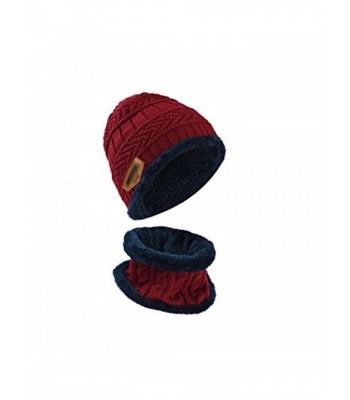 Winter Knitting Beanie Toboggan Beaniee - wine red - CI188MX9NTN