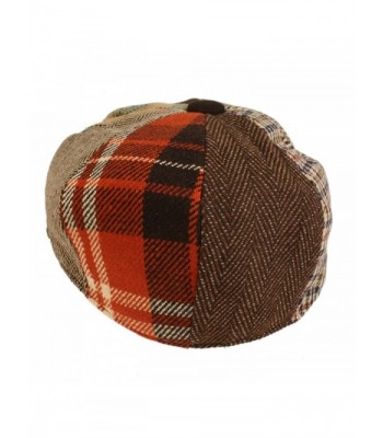 Winter Herringbone Plaids Newsboy Hat