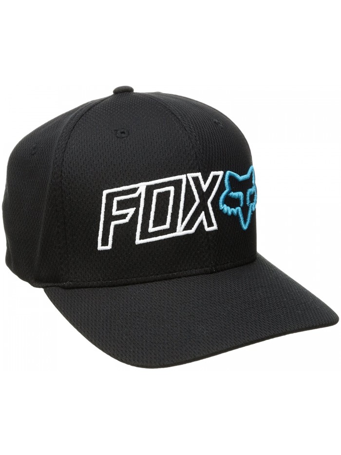 Fox Men's Outline Flexfit Hat - Black - CD17YLGDLSW