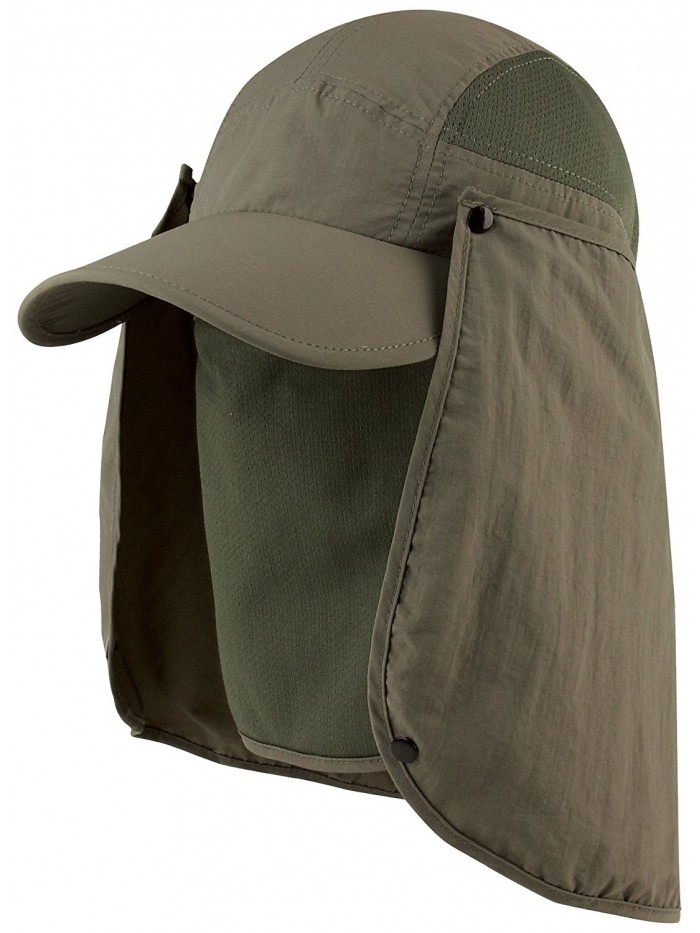 Juniper Taslon UV Cap Large Bill Cap - Olive - C711LV4GA5T