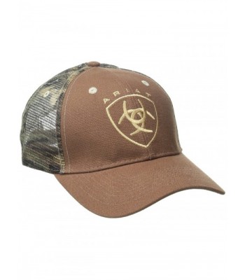 Ariat Men's Brown Front Camo Mesh Hat - Brown - CY11X1RCWM5