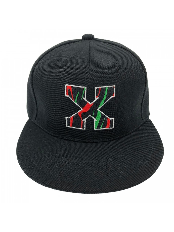 SVQFANG Malcolm X Hat Cap For Men Women Embroidered Adjustable - Black Pro (Flat Bill) - CS188L48U30