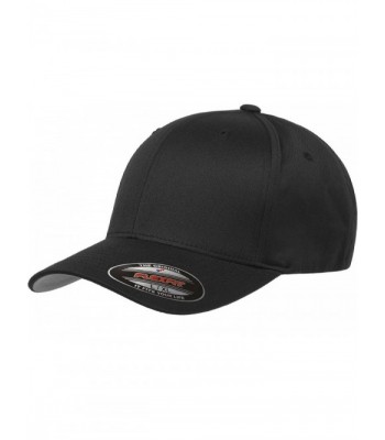 Flexfit Men's Athletic Baseball Fitted Cap - Black - CS182YM6W0X