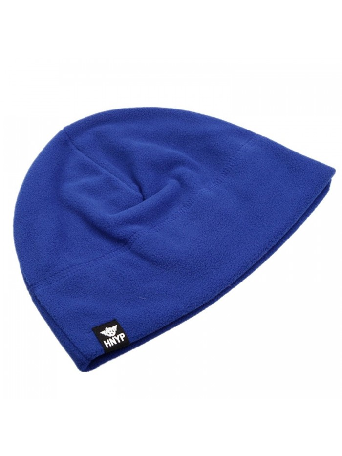 Home Prefer Mens Fleece Skull Beanies Warm Winter Hat - Blue - CG126SMLNWJ