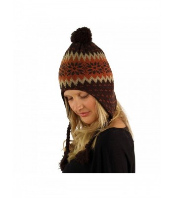 Winter Snowflake Tassel Trapper Hat in Men's Skullies & Beanies