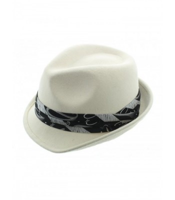 The Gangsters Wool Fedora-White - White - CR11WRW7JWD