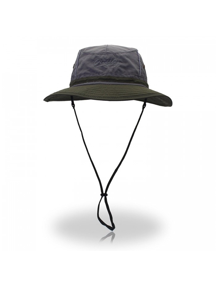 TARTINY UPF50+ Fishing cap Fashion Cool Outdoor Sun Hats Summer Outdoor Sun Hat - Deepgrey+armygreen - C517AACUOX9