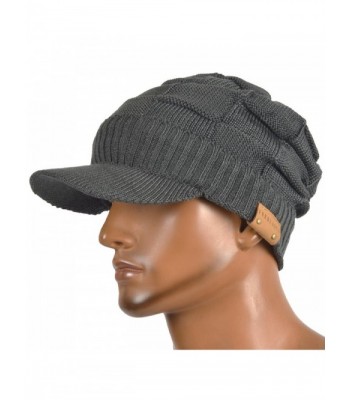 VECRY newsboy Cabbie Winter Check Grey in Men's Newsboy Caps