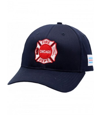 Chicago Fire Department Maltese Logo W/Chicago Flag Patch Velcro Back Hat-10780 - CI128PFA54X