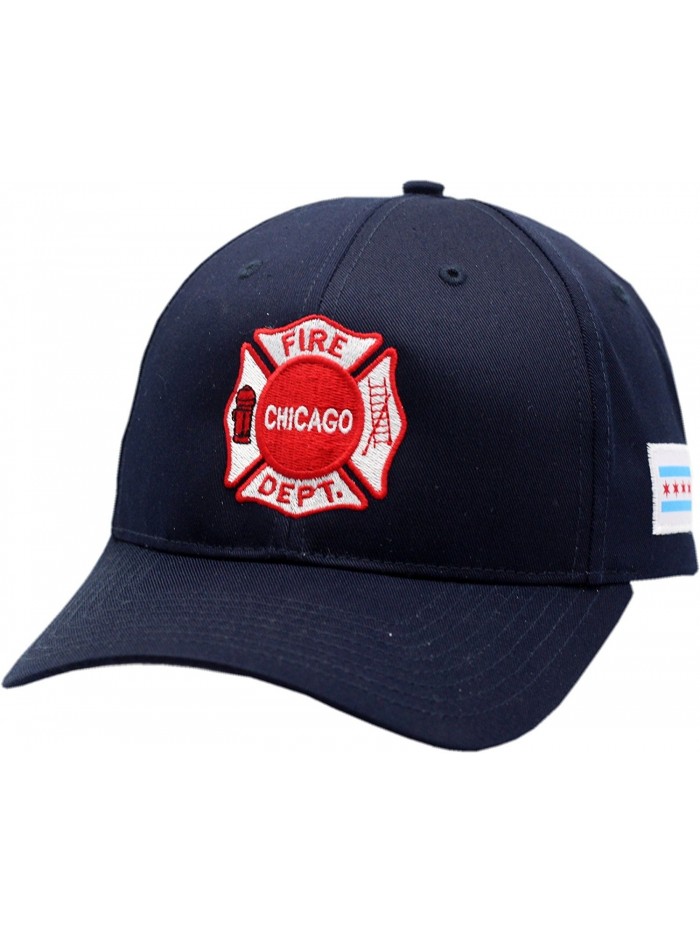 Chicago Fire Department Maltese Logo W/Chicago Flag Patch Velcro Back Hat-10780 - CI128PFA54X