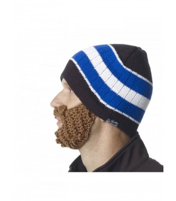 Original Beard Beanie Blue Stripes in Men's Skullies & Beanies