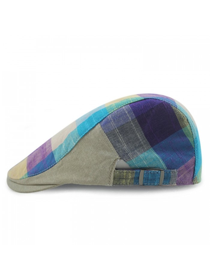 Gumstyle FASHION Duckbill Driving Newsboy - Blue Purple - C312F8FZHEH