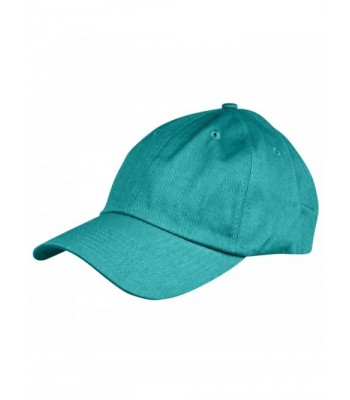 Dalix Unisex Unstructured Cotton Cap Adjustable Plain Hat - Teal - CP12NYWRXNE