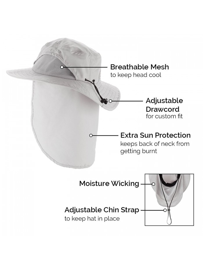 Boonie Men's and Women's Sun Hat With Ventilation and Foldable Neck ...
