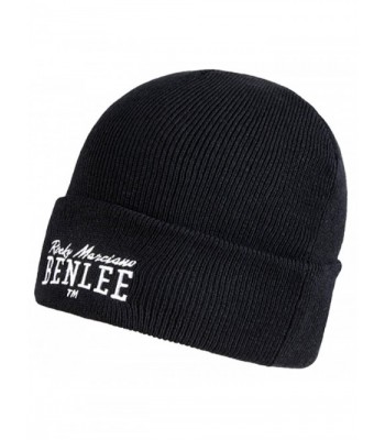 Benlee Boxing Rocky Marciano Men&acutes Beanie Hat Cap Black Embroided Logo - CC12O0JSGS8
