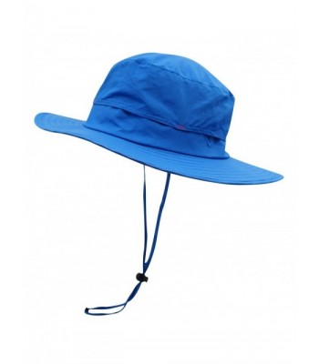 Connectyle Outdoor Sun Hat Summer Wide Brim Bucket Hat boonie Fishing Hunting Hiking Hat - Blue - C812F6LMP1B