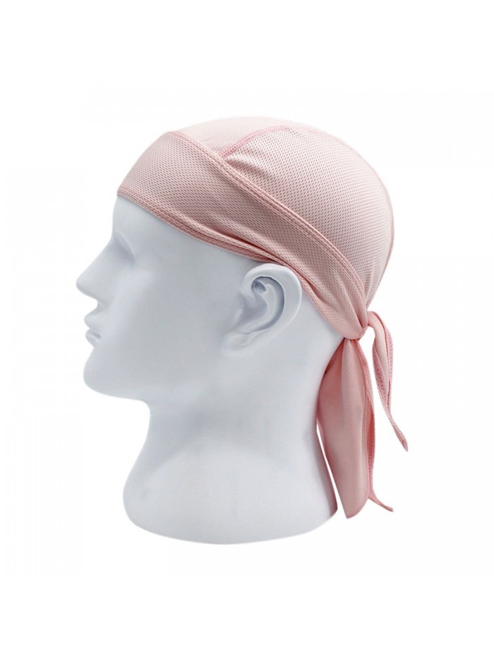 Chen Motorcycle Biker Windproof Cycling Skull Cap Hat Sweatband Protex Outdoor Head Wraps - Pink - C0184WLWNKO