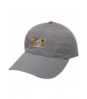 City Hunter C104 Camera Cotton Baseball Dad Cap 19 Colors - Light Grey - CK183Q7K5IL