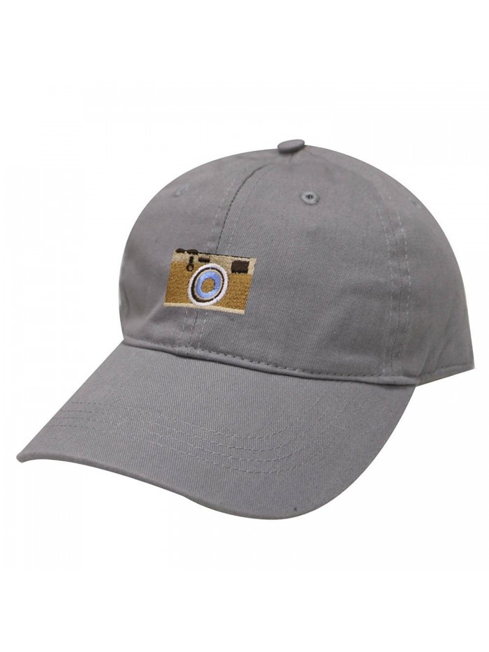 City Hunter C104 Camera Cotton Baseball Dad Cap 19 Colors - Light Grey - CK183Q7K5IL