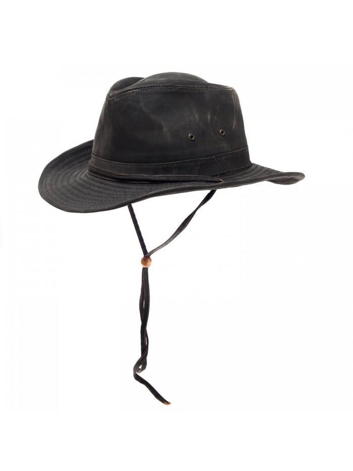 Dorfman Pacific Mens Weathered Cotton Outback Bushmaster Hat - C1125YF744R