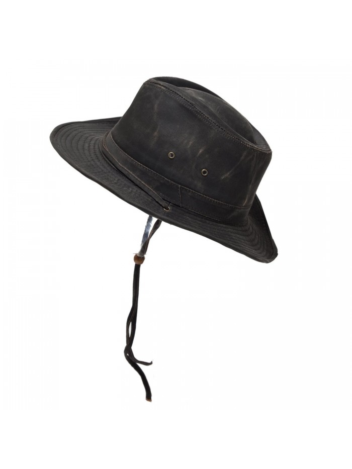 Mens Weathered Cotton Outback Bushmaster Hat - C1125YF744R