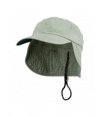 Washed Cotton Flap Hat-Putty W14S47C - CL1108HOQY3