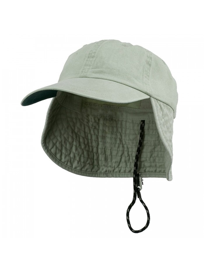 Washed Cotton Flap Hat-Putty W14S47C - CL1108HOQY3