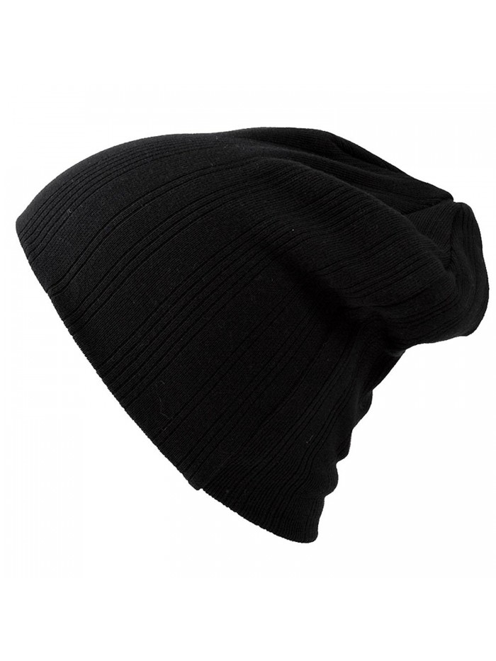 CHARM Casualbox Mens Womens Cool Sports Beanie Hat Unisex Knit Cap Style Fast Drying - Black - CF1103OTEF7