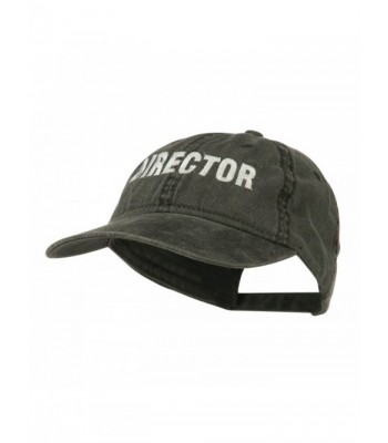 Director Embroidered Washed Cotton Cap
